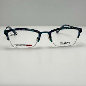 Takumi Eyeglasses Eye Glasses Frames TK1034 60 52-18-140 W/ Clip